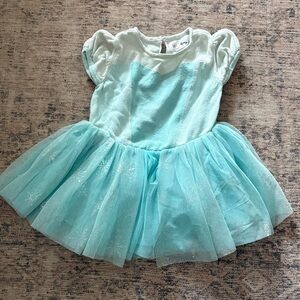 GAP Disney Elsa Baby Girl Blue Tulle Knit Dress